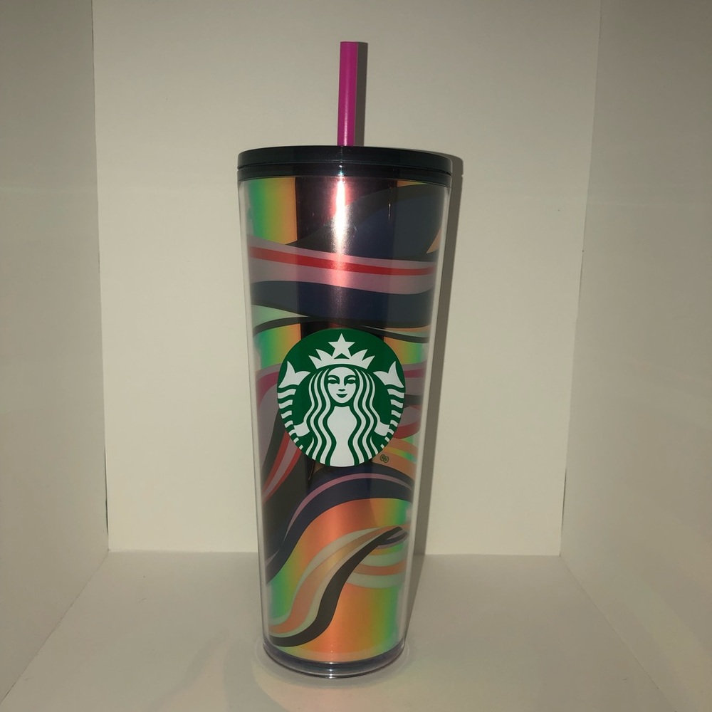 Starbucks Winter 2021 Collection Iridescent Plastic Tumbler